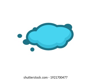 Logotipo de la nube vectores de naturaleza suave azul 