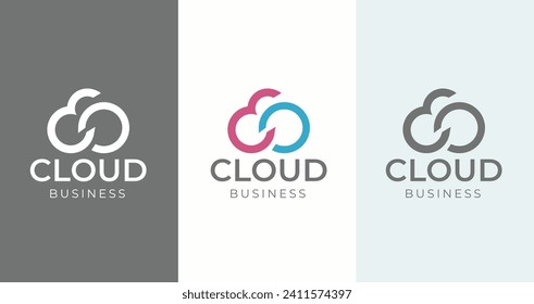 Creative Design App für Cloud-Logo-Unternehmen 