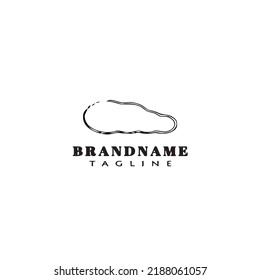 cloud logo cartoon icon design template black modern simple vector illustration