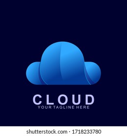 Cloud logo colorful template Design. Cloud icon design Vector