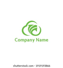 Logo de la nube combinado con flechas