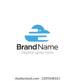 Cloud Logo Concept, server logo, cloud technology logo, vector logo template