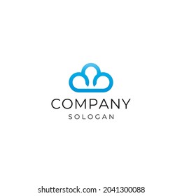 
Cloud Logo Design. circle logo company ligo