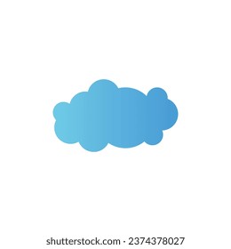 Diseño de logotipo en nube con un concepto moderno y creativo. Logo para negocios, emblemas, empresas y marcas.