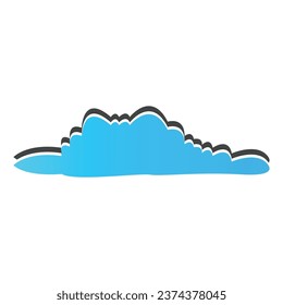 Cloud logo design with a modern and creative concept. Logo for business, emblems, companies and brands.