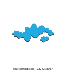Cloud logo design with a modern and creative concept. Logo for business, emblems, companies and brands.