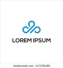cloud logo design pofessional template