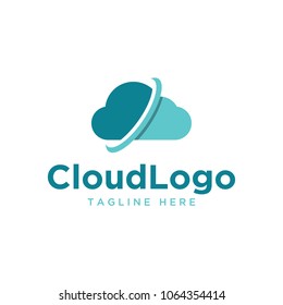 cloud logo design template