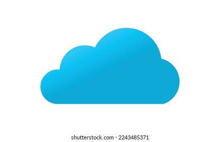 Cloud logo design template isolated vector image