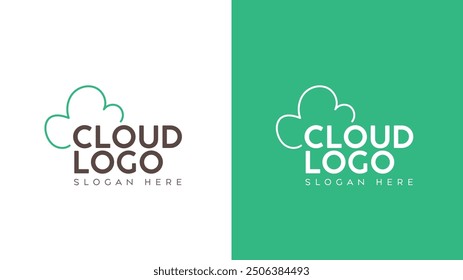 Cloud logo design template with modern creative concept idea. Cloud computing Concept Logo Design.