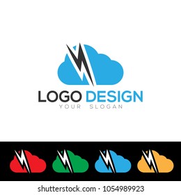 Cloud Logo Design Template Vector EPS File 