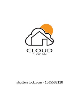 cloud logo design template vector icon