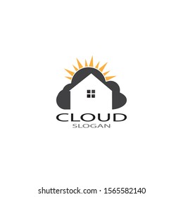 cloud logo design template vector icon