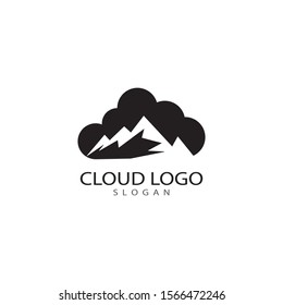 cloud logo design template vector icon