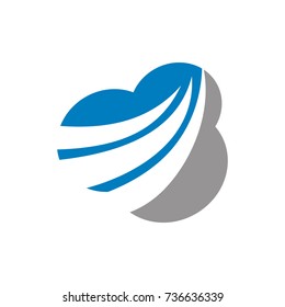 Cloud logo design template vector