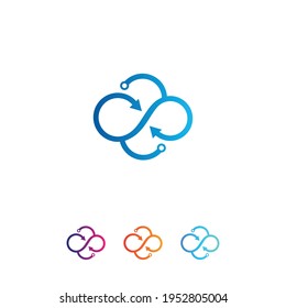 Cloud Logo design vector Template