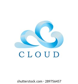 Cloud logo design. vector template.