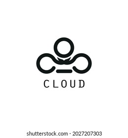 Cloud logo design for your company or for your inspiration it so simple and modern
