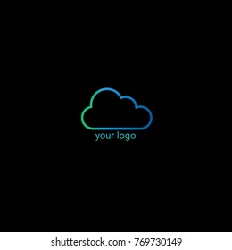 Cloud Logo Gradient Blue