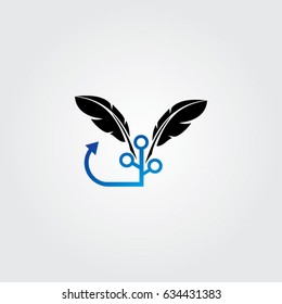 cloud logo, icon arrow