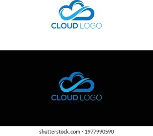 cloud logo and icon design illustration template.