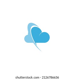 Cloud logo icon design illustration template vector