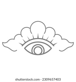Design-Illustration des Cloud-Logos