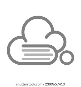 Ilustración de diseño de icono de logotipo en la nube
