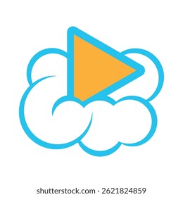 Ilustração do design do ícone do logotipo da nuvem