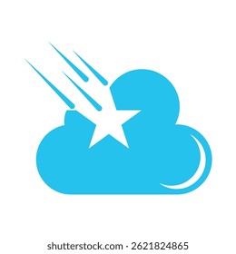 Design-Illustration für Cloud-Logo-Symbole