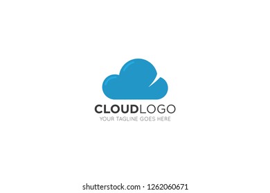 cloud logo and cloud icon design template
