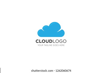 cloud logo and cloud icon design template