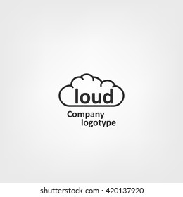 Cloud. Logo Icon Design Template Elements. Concept For Your Logo. Vector Illustration.