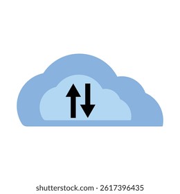 cloud logo icon illustration flat