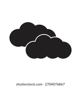 ícone do logotipo da nuvem ilustração plana