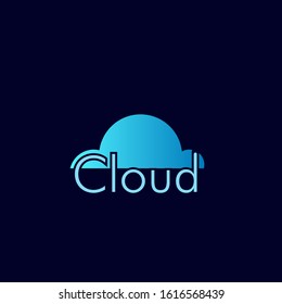 cloud logo icon for internet technology company
