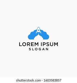 cloud logo icon simple premium