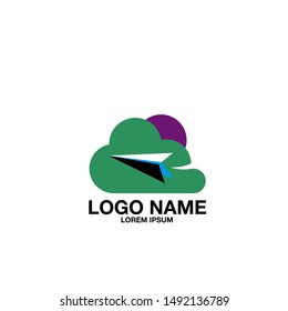 cloud logo icon for technology company