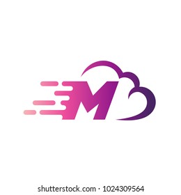 Cloud Logo With Letter M