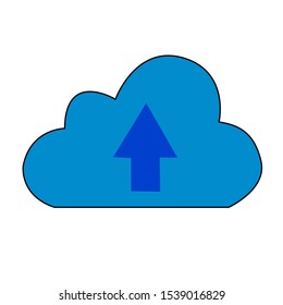 Cloud logo online internet storage for companies