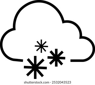 Cloud logo and sign icon in trendy line style. Meteorological vector, illustration for web and app design. Weather symbol isolated on transparent background with editable stroke.