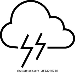 Logotipo de la nube e icono de signo en estilo de línea de moda. Vector meteorológico, ilustración para Web y diseño App. Símbolo de Clima aislado sobre fondo transparente con trazo editable.