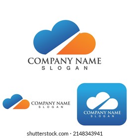 Cloud Logo And Symbol Icon template vector icon illustration 