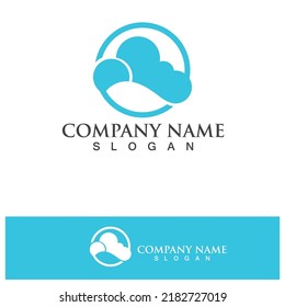 Cloud Logo And Symbol Icon template vector icon illustration 