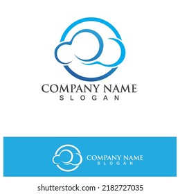 Cloud Logo And Symbol Icon template vector icon illustration 
