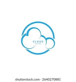 Cloud Logo And Symbol Icon template vector icon illustration 