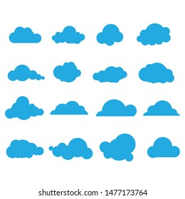 cloud logo and symbol vector 