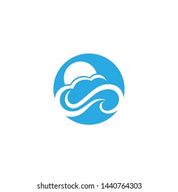 Cloud Logo Template Design Icons Vector