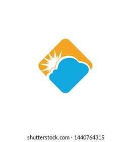 Cloud Logo Template Design Icons Vector