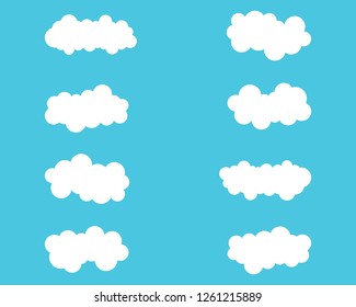 Cloud logo template design illustration